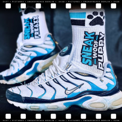 SneakFreaxx Chaussettes Sneak Woof Puppy Bleu